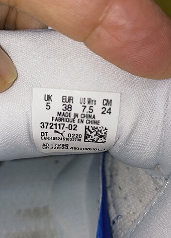 Puma 38 numara orjinal PUMA RS-X spor ayakkabı.