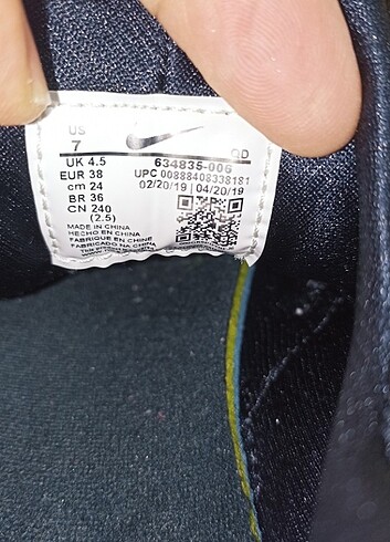 Nike 38 numara orjinal NİKE HUARCE spor ayakkabı.