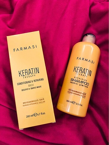 Keratin serisi şampuan ve maske ????