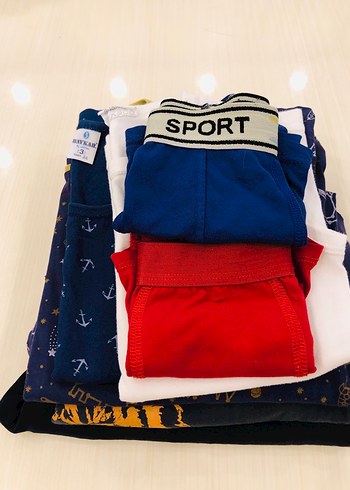 LC Waikiki Erkek Çocuk Lotu Mavi Boxer ve Atletler 7-8