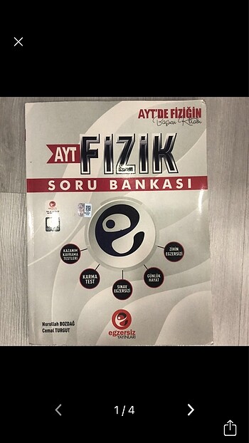 Ezgersiz ayt fizik soru bankası