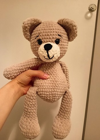 Diğer Bej Peluş Ayıcık Oyuncak Amigurumi