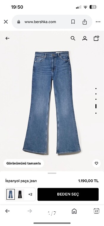 Bershka Flare Jean