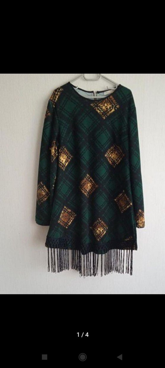 Püsküllü Bohem Mini  Tunik - Görsel 3