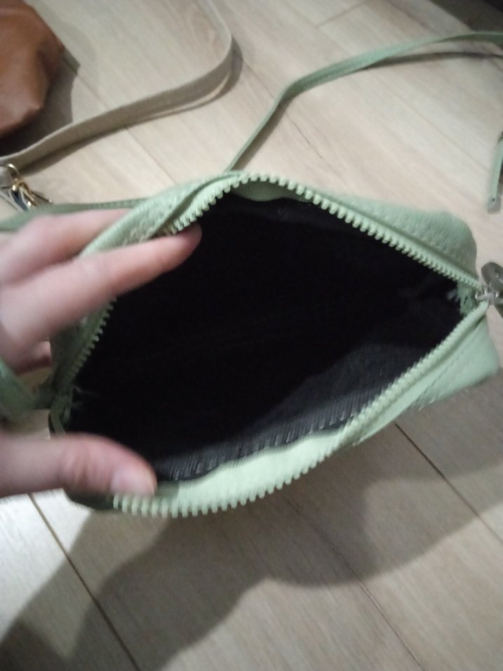 şu yeşili suni Deri Kadın Çapraz Çanta - Görsel 4