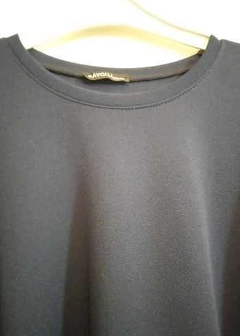 Lacivert Uzun Kollu sweat Tunik - Görsel 4