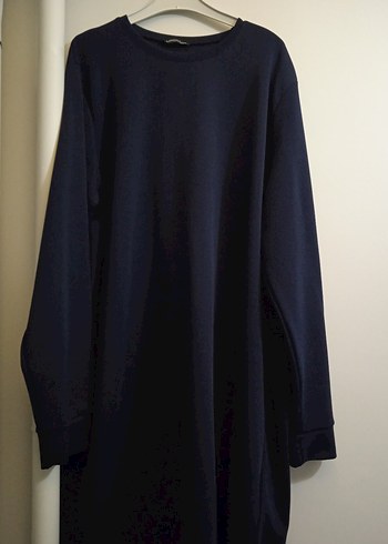 Lacivert Uzun Kollu sweat Tunik - Görsel 3