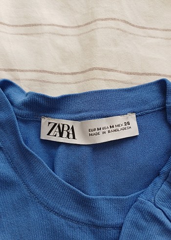 Mavi Keten Kısa Kollu, Rahat Kesim - Görsel 2