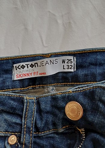 Kadın Mavi Denim Normal Boy Kot Pantolon - Görsel 4