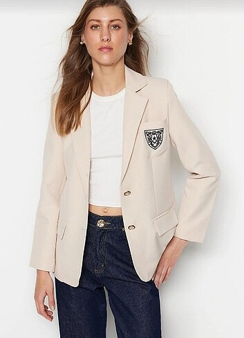 Trendyol Milla armalı taş blazer ceket 