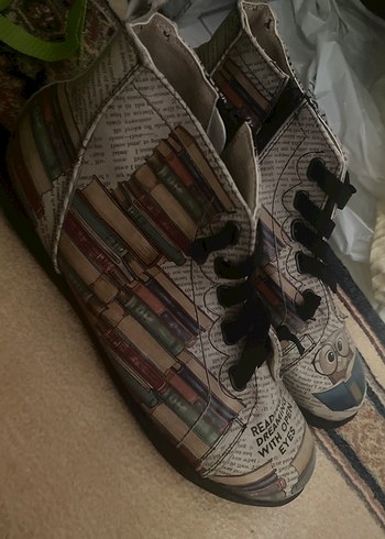 Dogo Shoes Desenli Kadın Lastik Bot, Yüksek Topuklu, Tokalı