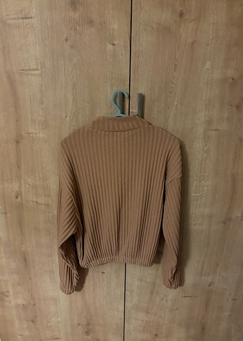 Somon Fitilli Yumuşak Kadın Kazak - Görsel 5