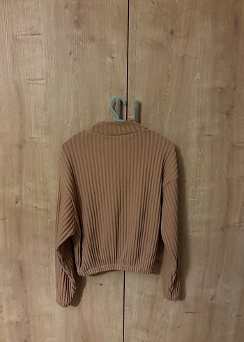 Somon Fitilli Yumuşak Kadın Kazak - Görsel 4