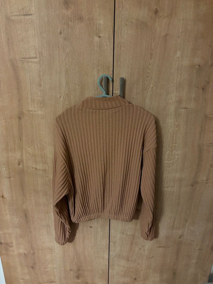 Somon Fitilli Yumuşak Kadın Kazak - Görsel 5