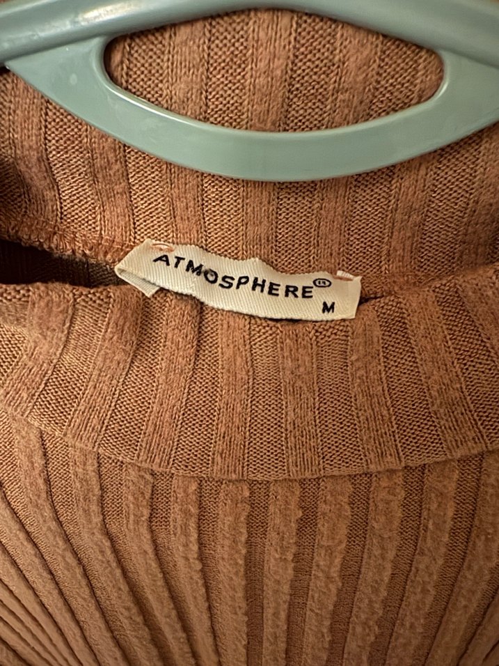 Somon Fitilli Yumuşak Kadın Kazak - Görsel 3