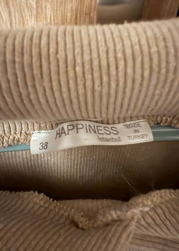 Bej Kadın Triko Uzun Kollu Bluz - Görsel 2