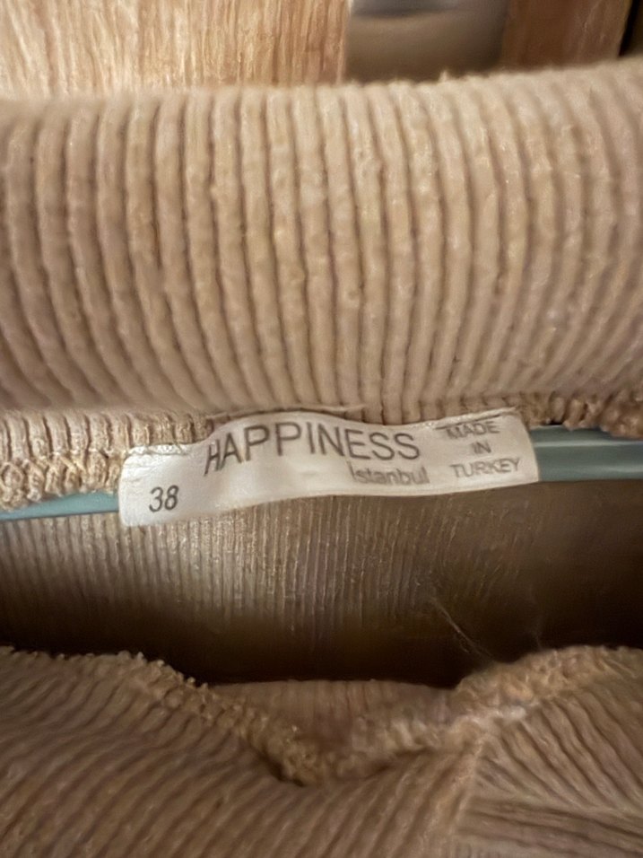 Bej Kadın Triko Uzun Kollu Bluz - Görsel 2