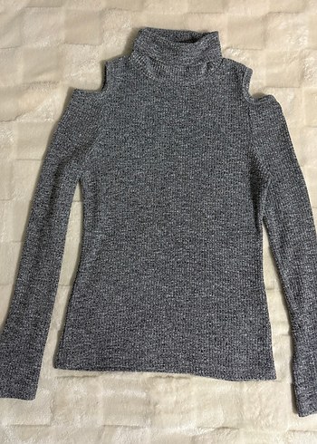 Batik Marka Gri Kadın Triko Kazak - Görsel 2