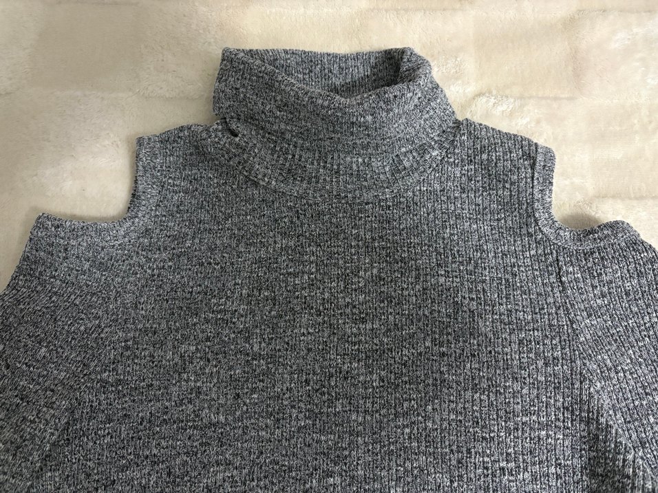 Batik Marka Gri Kadın Triko Kazak - Görsel 4