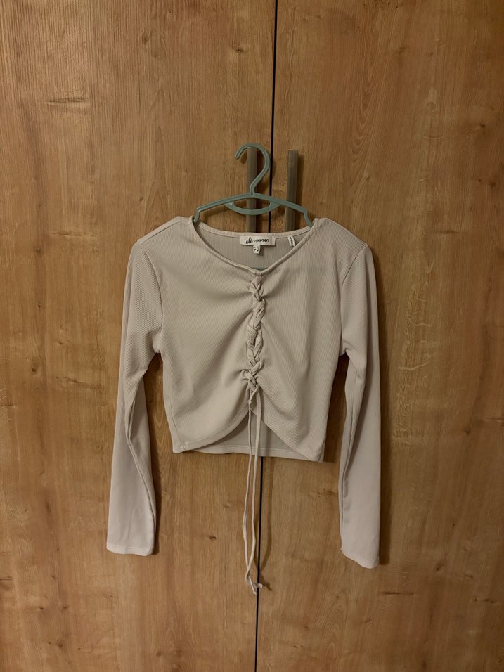 Uzun Kollu Fitted Bluz - Görsel 3