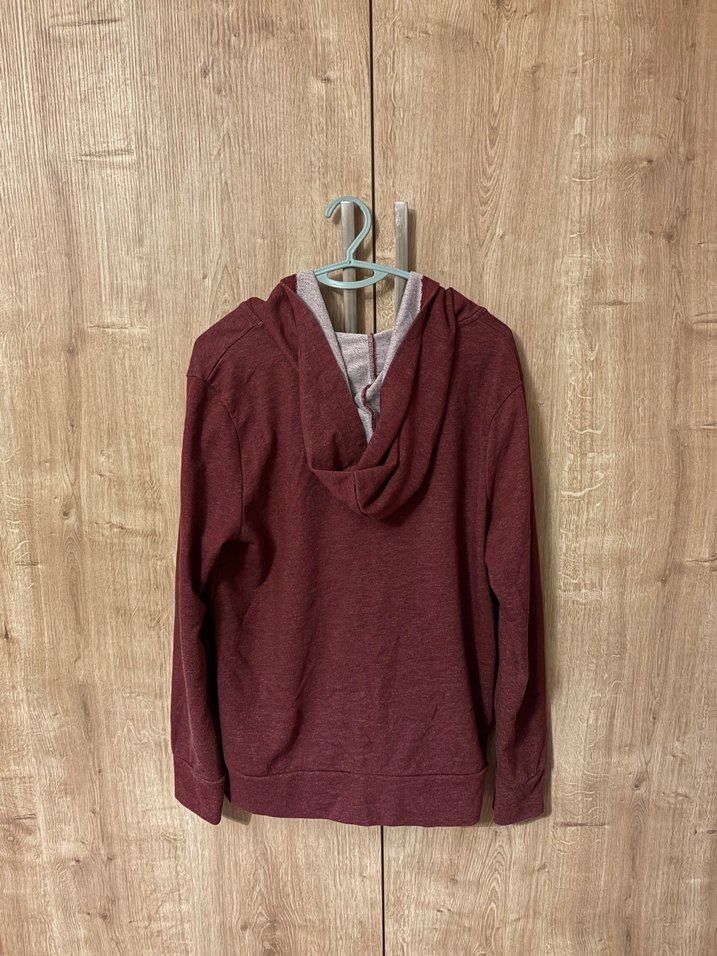 Bordo Fermuarlı Kadın Midi Hırka - Görsel 3