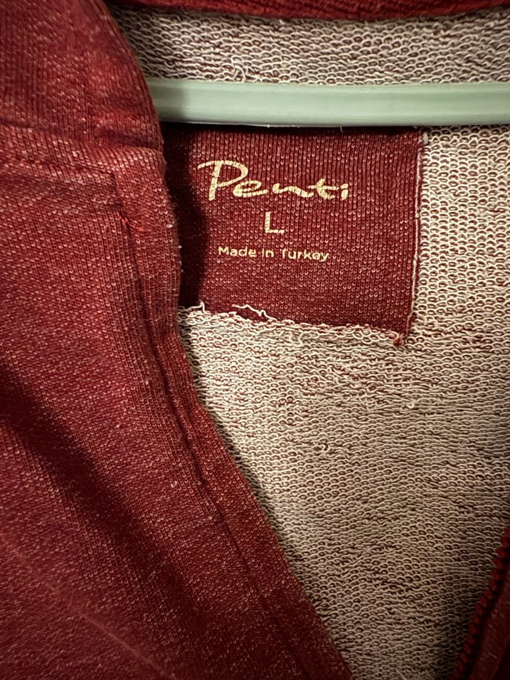 Bordo Fermuarlı Kadın Midi Hırka - Görsel 2