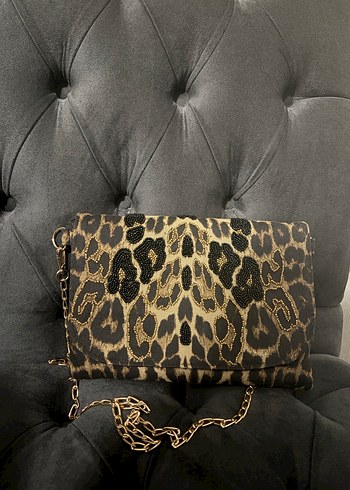 Kahverengi Leopar Desenli Özel Tasarım Kadın Çanta - Görsel 4