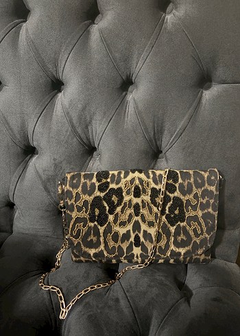 Kahverengi Leopar Desenli Özel Tasarım Kadın Çanta - Görsel 6