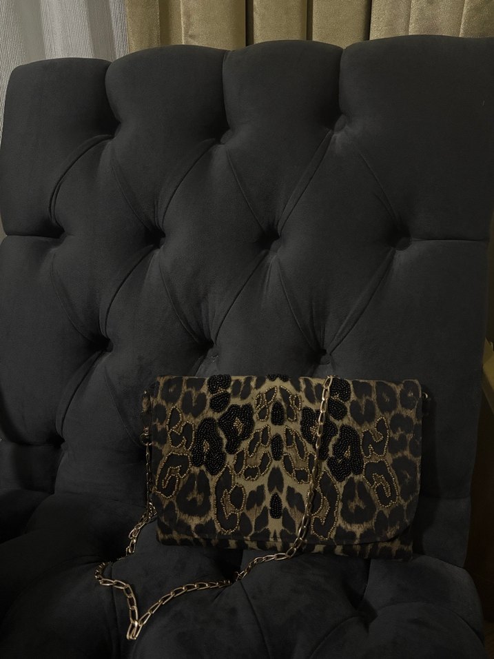 Kahverengi Leopar Desenli Özel Tasarım Kadın Çanta - Görsel 5