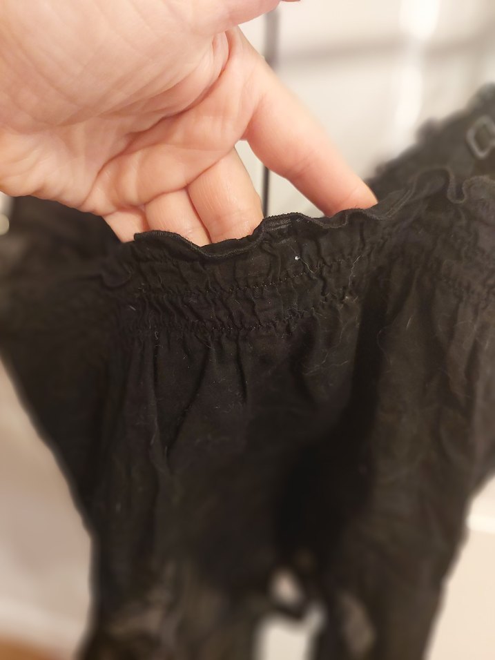 Siyah askılı keten göm
lek - Görsel 3