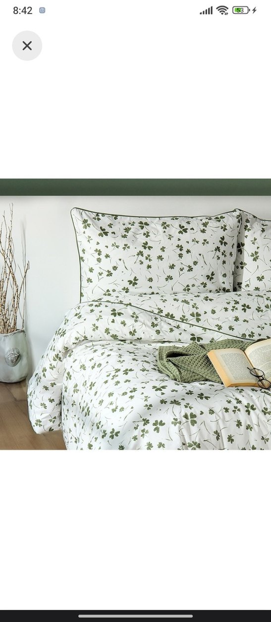 Yeşil Çiçek Desenli Nevresim Takımı - Görsel 2