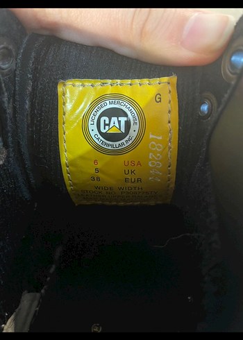 CATERPILLAR Siyah Deri Bot - Görsel 6