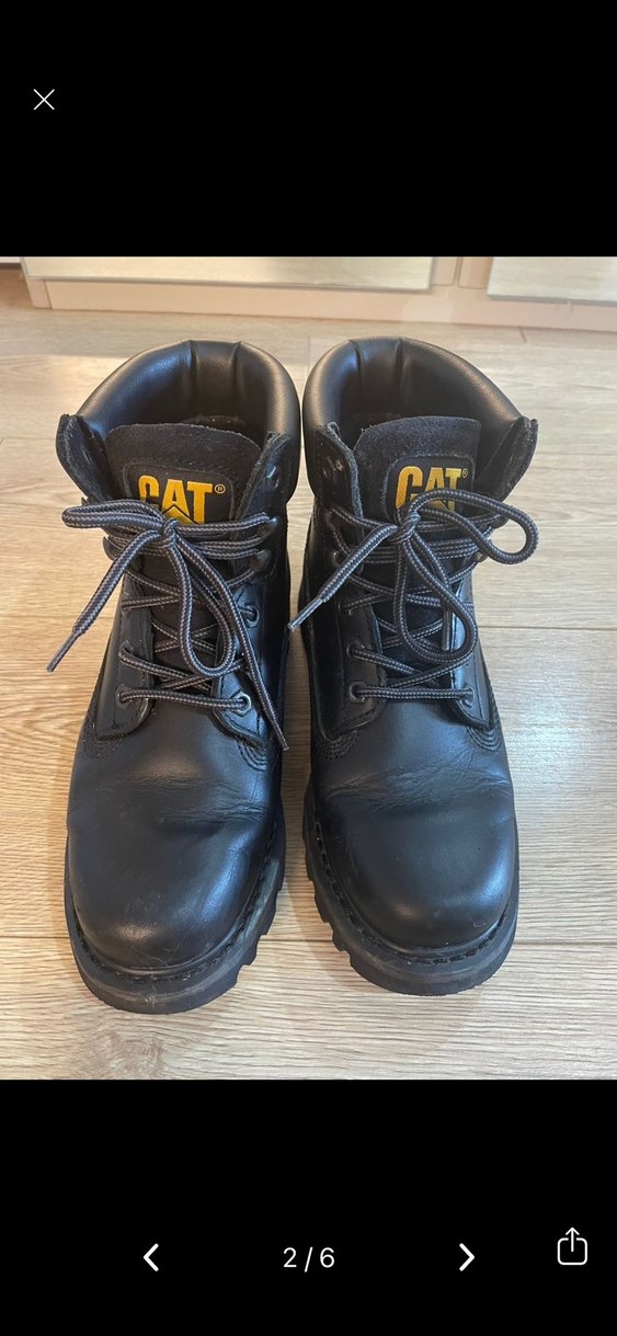 CATERPILLAR Siyah Deri Bot - Görsel 2