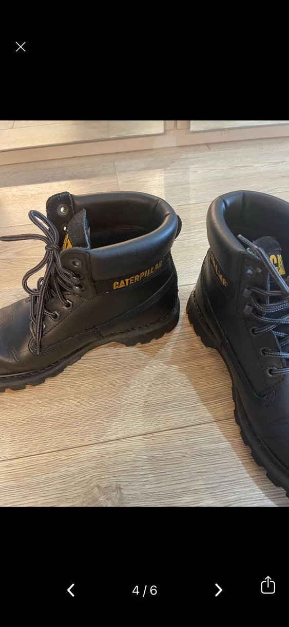 CATERPILLAR Siyah Deri Bot - Görsel 4