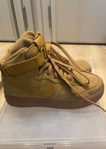 Nike Air Force Süet Spor Ayakkabı - Görsel 3