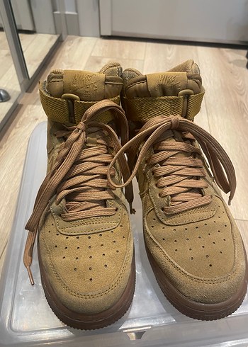 Nike Air Force Süet Spor Ayakkabı - Görsel 4