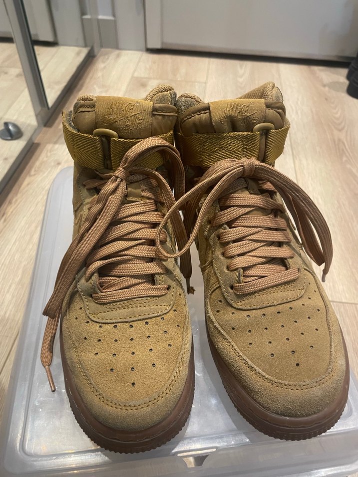 Nike Air Force Süet Spor Ayakkabı - Görsel 4