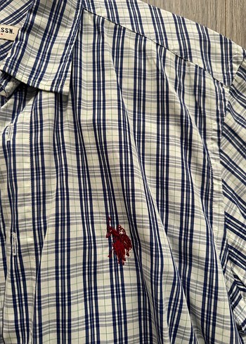 U.S. Polo Assn. Erkek Mavi Kareli Gömlek - Görsel 2