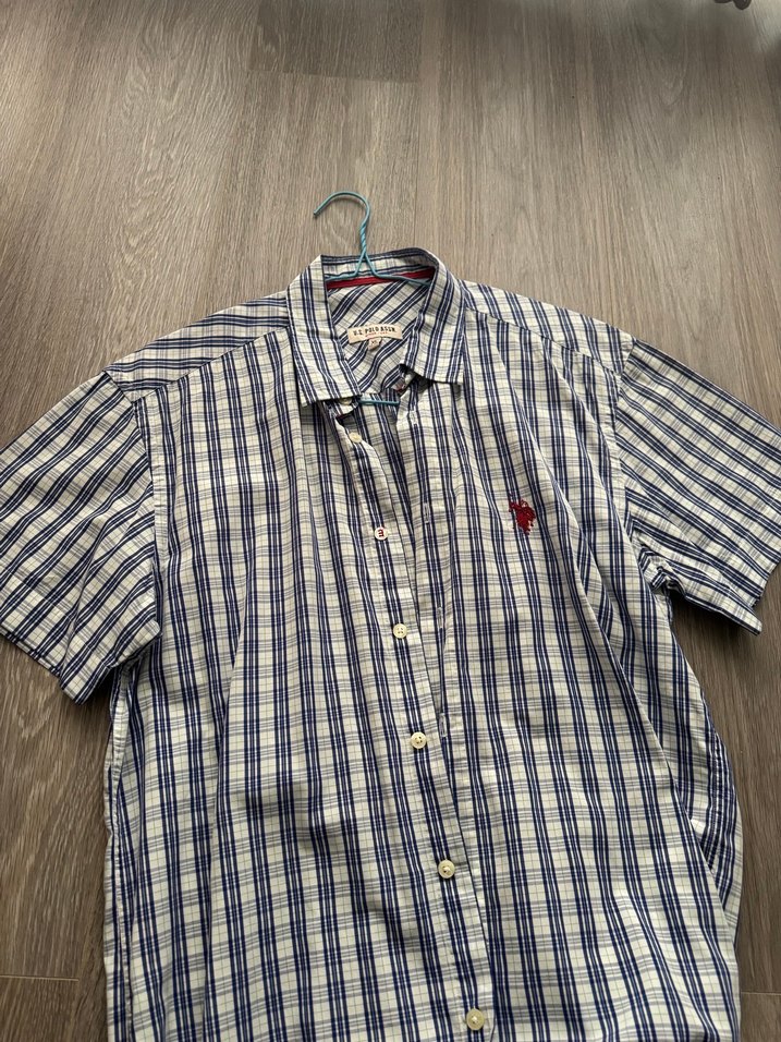 U.S. Polo Assn. Erkek Mavi Kareli Gömlek - Görsel 3