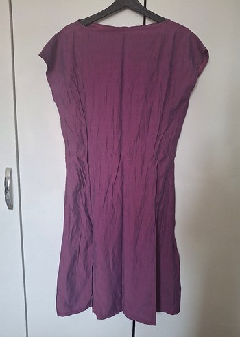 Mor pembe arası  Midi Elbise - Görsel 2