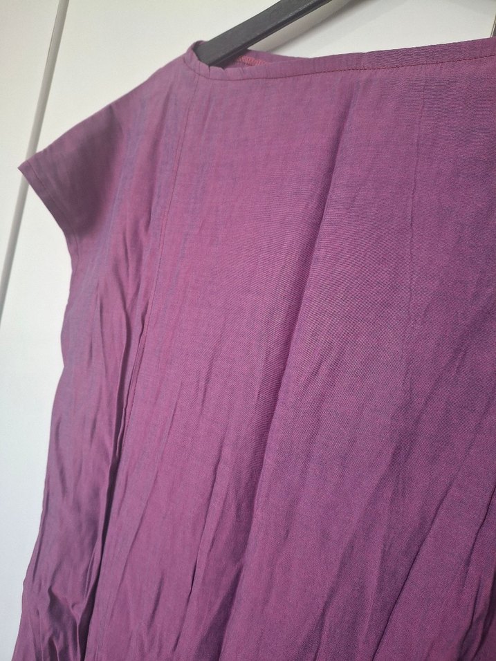 Mor pembe arası  Midi Elbise - Görsel 3