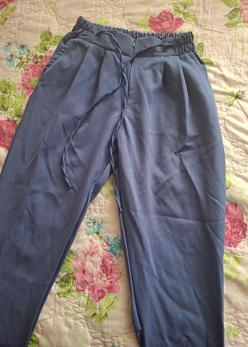 mavi lastikli pantalon - Görsel 2