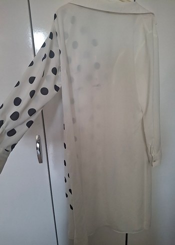 Puantiye Desenli Uzun Tunik - Görsel 4