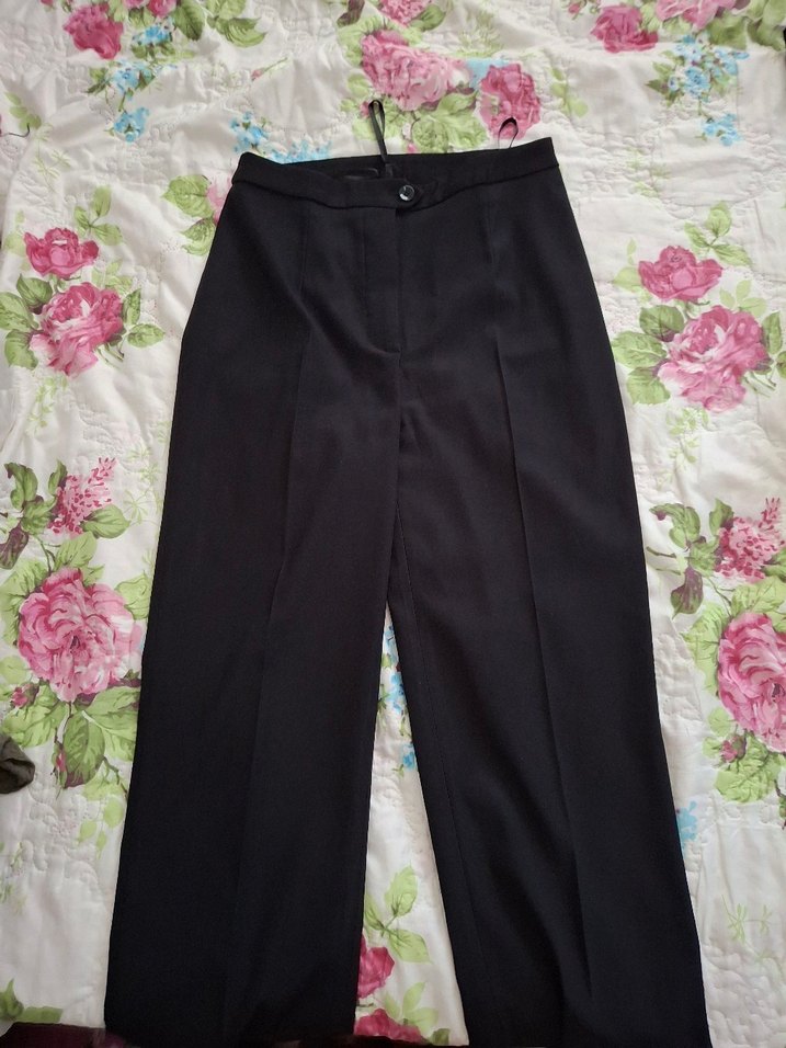 Siyah Kadın Ofis Kumaş Pantolon - Görsel 2