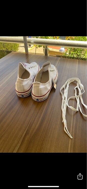 Converse beyaz 39 numara sıfır A+ - Görsel 4