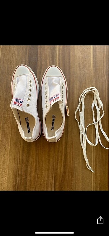 Converse beyaz 39 numara sıfır A+ - Görsel 3