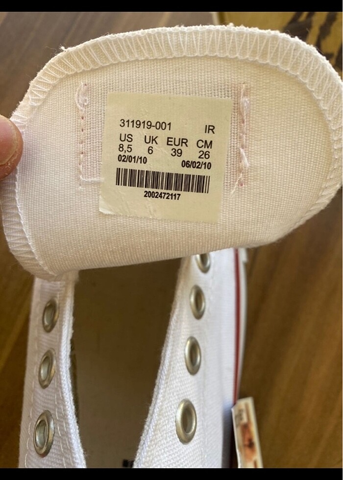 Converse beyaz 39 numara sıfır A+ - Görsel 5