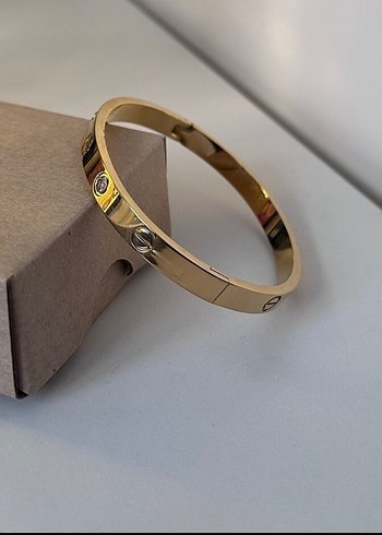 Cartier çelik kelepçe bileklik