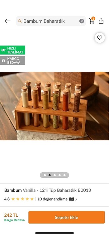 Bambum baharat takımı