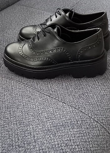 40 Beden siyah Renk Oxfort bayan ayakkabı 